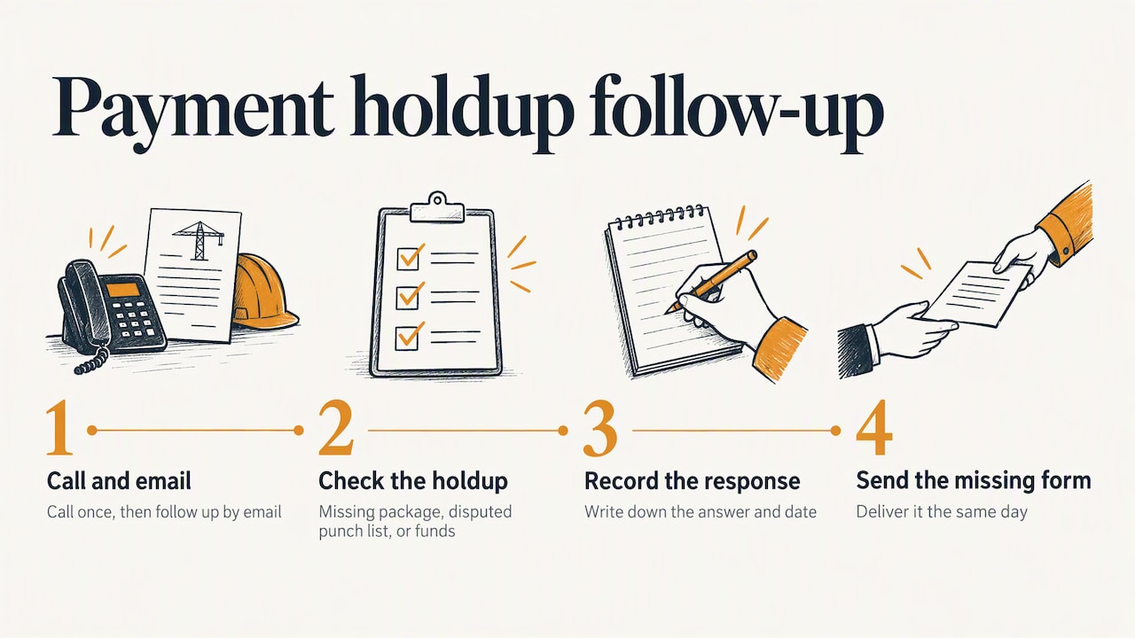 Three common reasons final payment is delayed