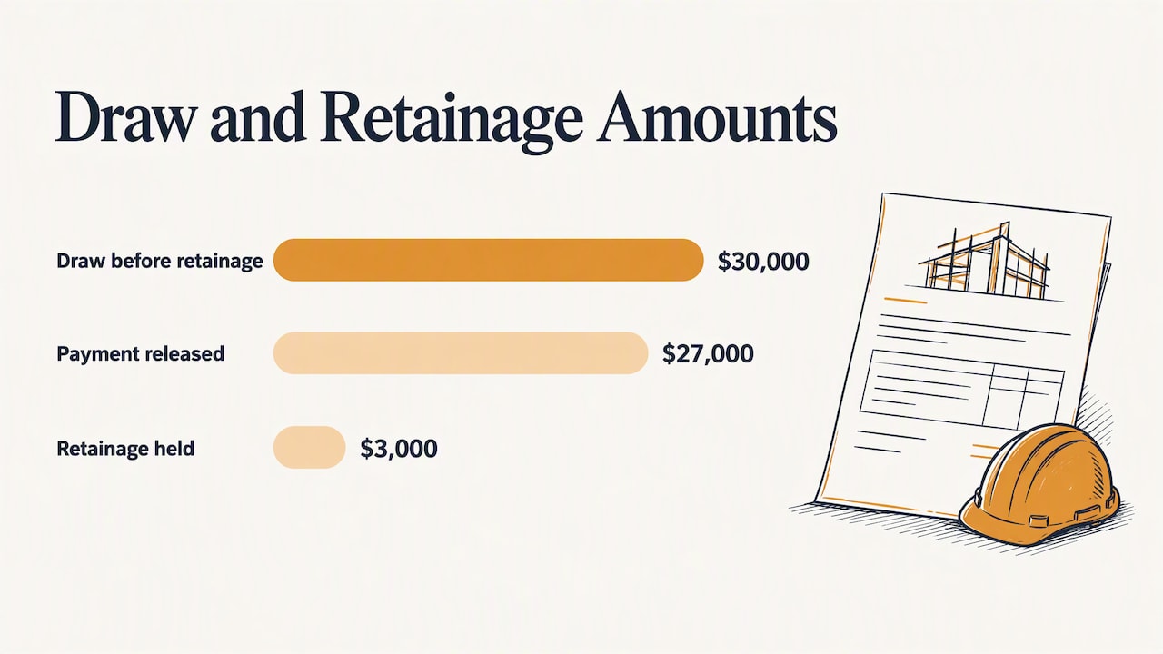How to Calculate Draw Amounts and Handle Retainage — overview diagram
