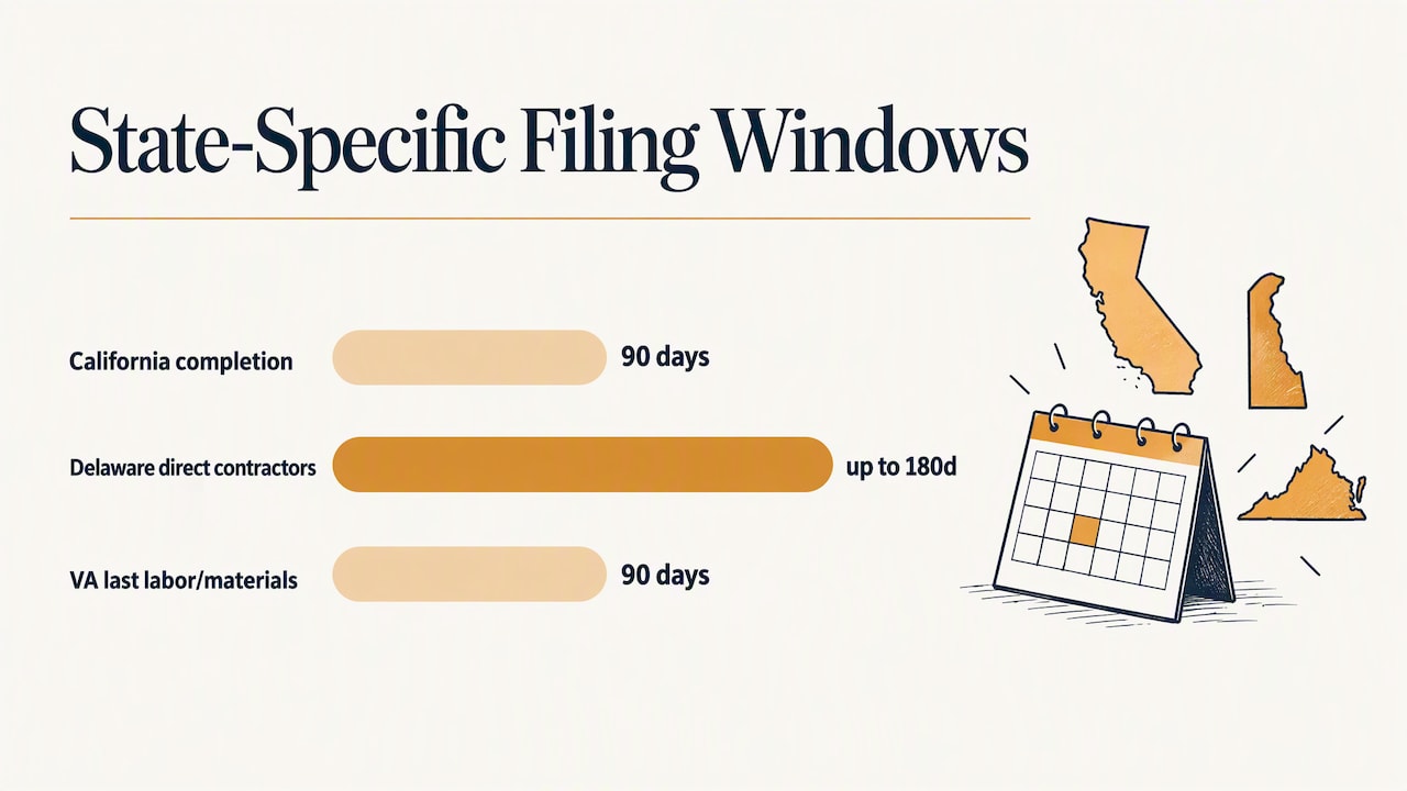 Example filing deadlines in three states