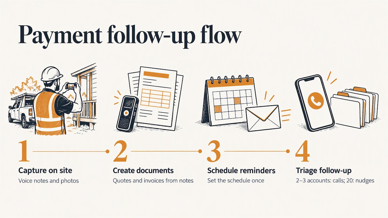 Perspective: the reminder is the easy part — overview diagram