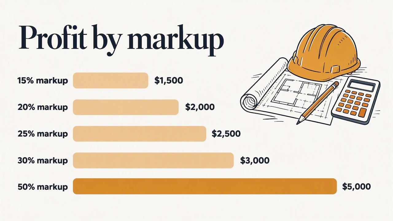 Markup vs. margin: the math that costs contractors money — overview diagram