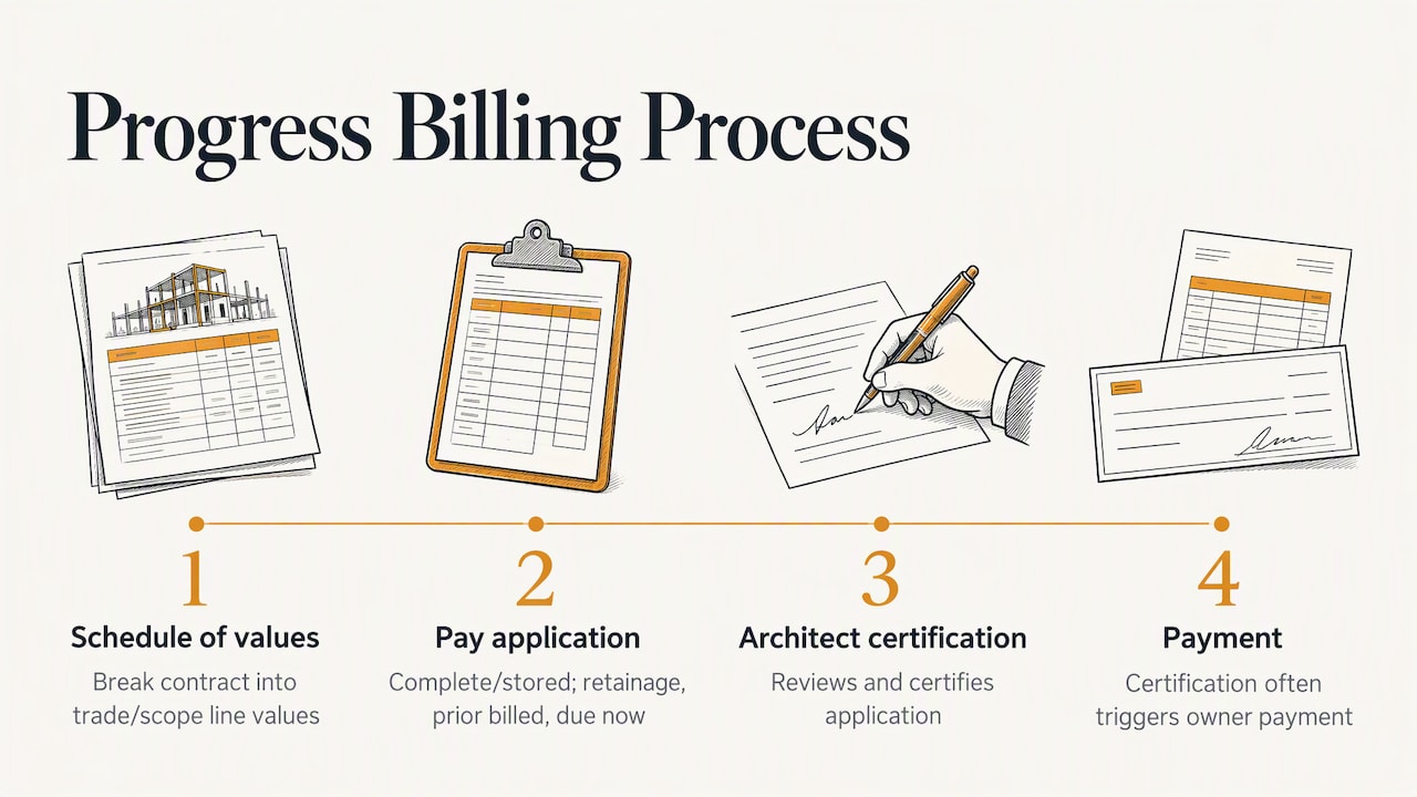 Pay application fields and certification flow